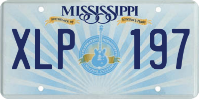 MS license plate XLP197