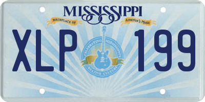 MS license plate XLP199