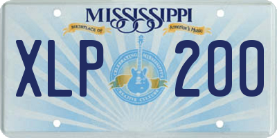 MS license plate XLP200