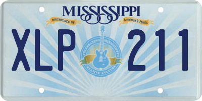 MS license plate XLP211