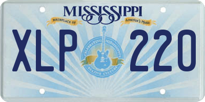 MS license plate XLP220