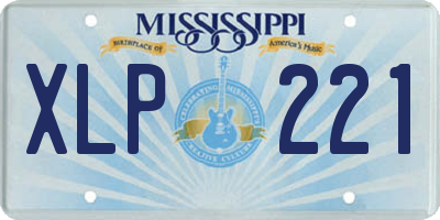 MS license plate XLP221