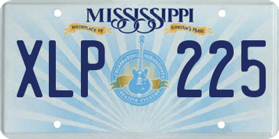 MS license plate XLP225