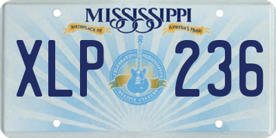 MS license plate XLP236