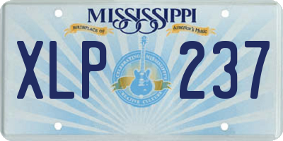 MS license plate XLP237