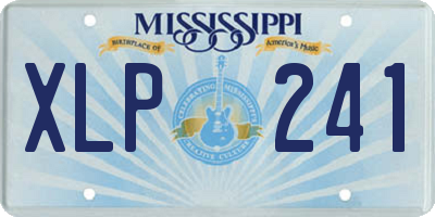 MS license plate XLP241