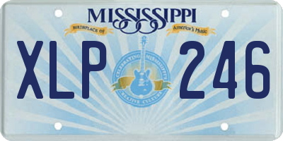 MS license plate XLP246