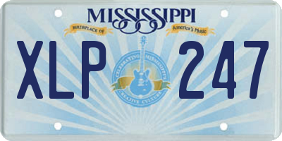 MS license plate XLP247