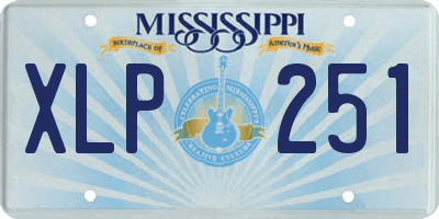 MS license plate XLP251