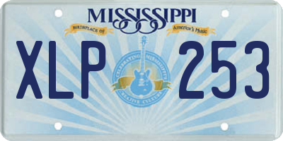 MS license plate XLP253
