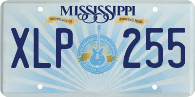 MS license plate XLP255