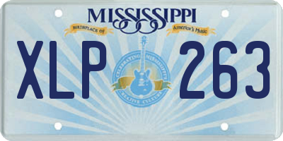 MS license plate XLP263