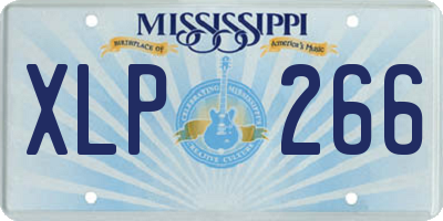 MS license plate XLP266