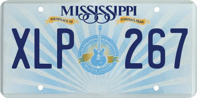 MS license plate XLP267