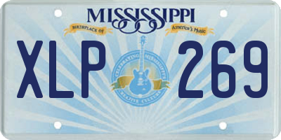 MS license plate XLP269