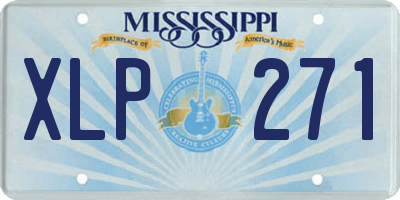 MS license plate XLP271