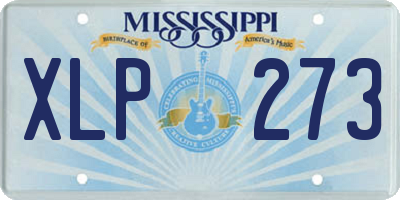 MS license plate XLP273
