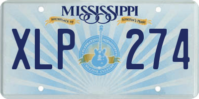 MS license plate XLP274