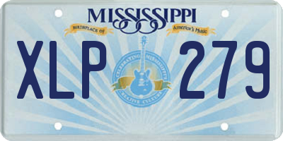 MS license plate XLP279