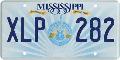 MS license plate XLP282