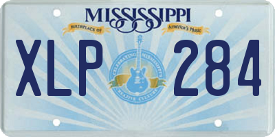 MS license plate XLP284
