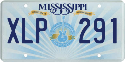 MS license plate XLP291