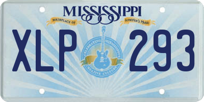 MS license plate XLP293