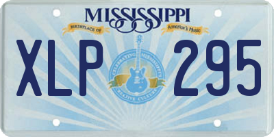 MS license plate XLP295