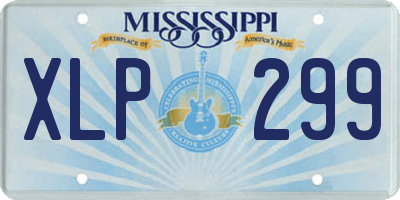 MS license plate XLP299
