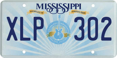 MS license plate XLP302