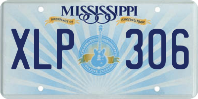 MS license plate XLP306