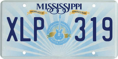 MS license plate XLP319