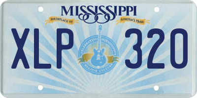 MS license plate XLP320