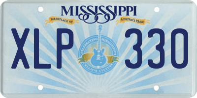 MS license plate XLP330