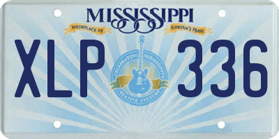 MS license plate XLP336