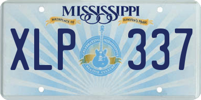 MS license plate XLP337