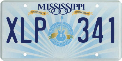 MS license plate XLP341