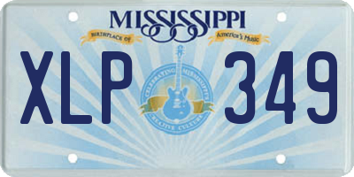 MS license plate XLP349