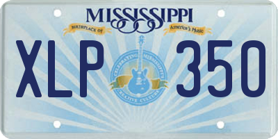 MS license plate XLP350