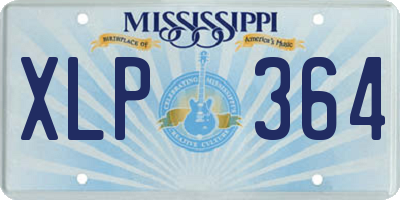 MS license plate XLP364