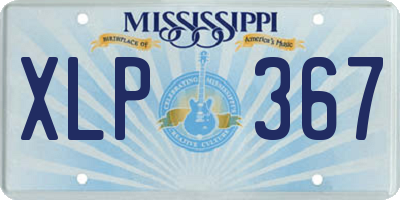 MS license plate XLP367