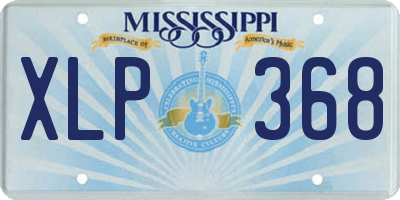 MS license plate XLP368