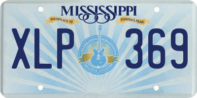 MS license plate XLP369