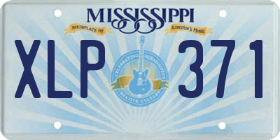MS license plate XLP371