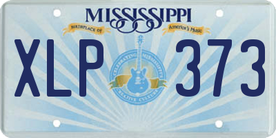 MS license plate XLP373