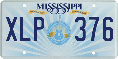 MS license plate XLP376