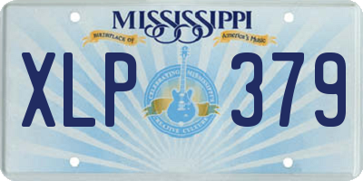 MS license plate XLP379