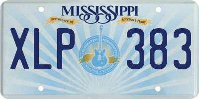 MS license plate XLP383