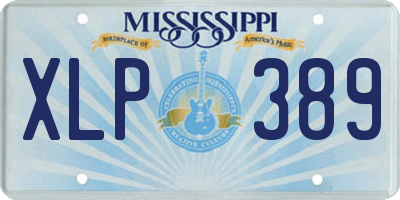 MS license plate XLP389