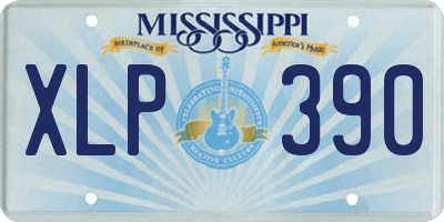 MS license plate XLP390